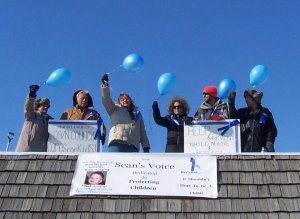 Sean's family is very active in child abuse awareness and activism.